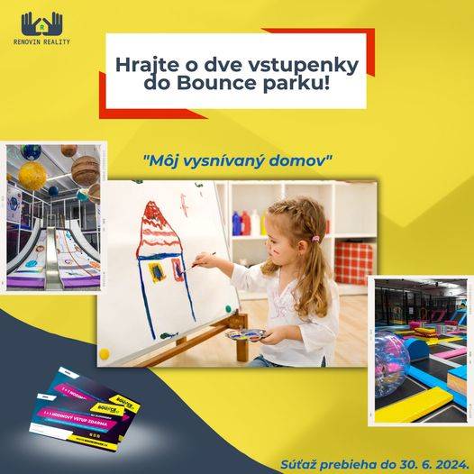 Súťaž o 2 vstupenky do Bounce parku: 