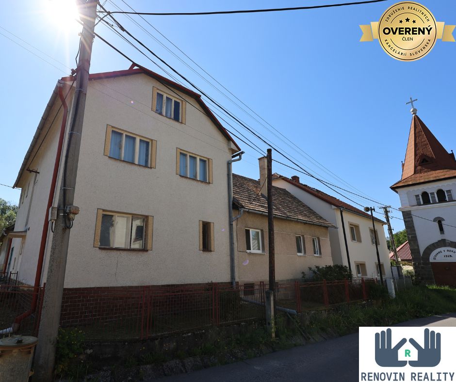 Predaj rodinny dom a kamenny dom na velkom pozemku, Zvolen-Lukové